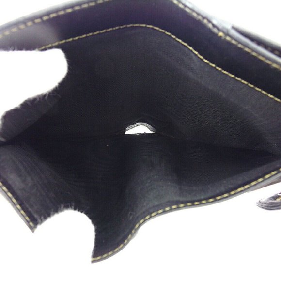 FENDI W Hook Wallet Pecan Beige PVC x Leather Authentic USED - Picture 6 of 11